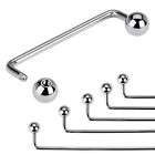 surgical steel staple surface piercing barbell 38mm  