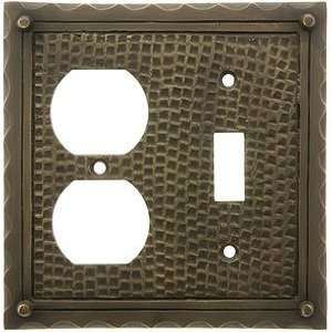 Wallplate Cover. Bungalow Style Toggle / Duplex Combination Switch 