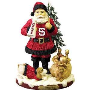 North Carolina State Wolfpack Santa Cheer Figurine  Sports 