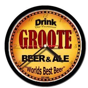 GROOTE beer and ale cerveza wall clock