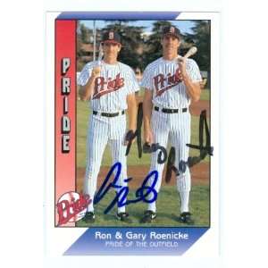  Gary Roenicke & Ron Roenicke Autographed/Hand Signed 1991 