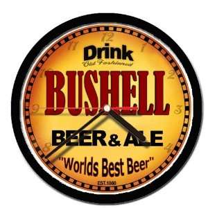  BUSHELL beer and ale cerveza wall clock 