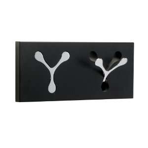  Adesso Branch Double Wall Hook in Black WK1115 01