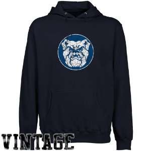 NCAA Butler Bulldogs Navy Blue Distressed Logo Vintage Lightweight 