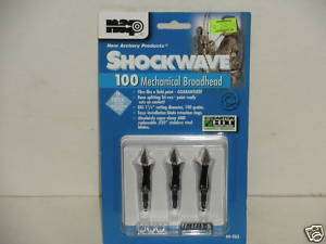 Shockwave 100 grain Mechanical Broadhead 3 Pack  