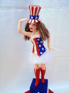 OOAK art doll fairy Americas Pride Diva by KDL IADR ADSG  