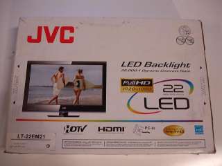 JVC 22 LED LCD HDTV TV LT 22EM21 1080P HDMI PC IN NEW 046838043697 