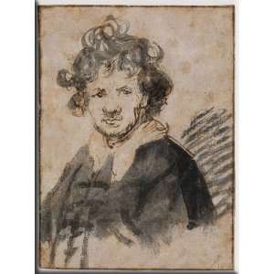  Self Portrait 12x16 Streched Canvas Art by Rembrandt