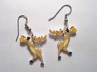 SAXOPHONE REINDEER EARRINGS CHARMS CHRISTMAS MUSIC