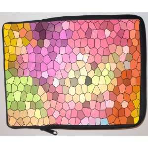  Stained Glass Multi color Design Laptop Sleeve   Note Book 