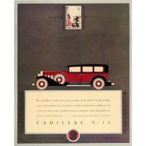 1931 Ad Cadillac Motor Car V 16 General Motor Art   Original Print Ad