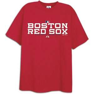  Red Sox Majestic Mens Authentic MLB Stack Tee