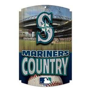 Seattle Mariners Wood Sign 
