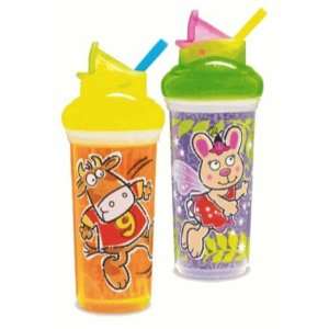  Munchkin Active Animals 9 oz. Insulated Straw Cup Baby