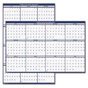   Poster Style Reversible/Erasable Yearly Wall Calendar, 18 x 24 HOD3965