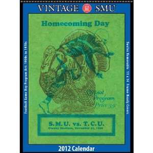   SMU Mustangs Vintage 2012 Football Program Calendar