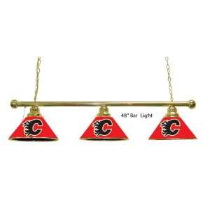  NHL Calgary Flames 3 Shade Pub Lamp