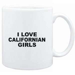  Mug White  I LOVE Californian GIRLS  Usa States Sports 