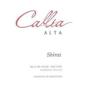  Bodegas Callia Shiraz Alta 750ML Grocery & Gourmet Food