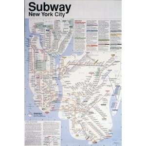  New York Subway Map Poster Print