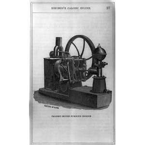  Caloric house pumping engine,Invention of John Ericsson 