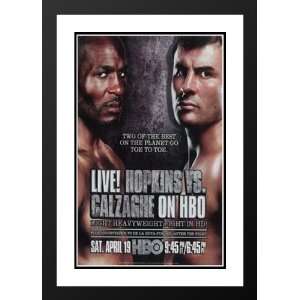  Hopkins vs. Calzaghe 20x26 Framed and Double Matted Movie 