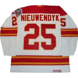 Calgary Flames Joe Nieuwendyk Stanley Cup Vintage Throwback Jersey 