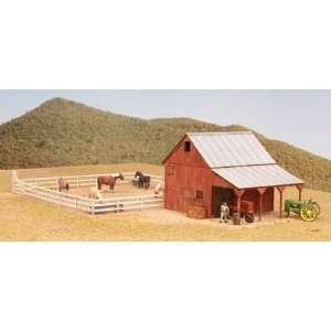  American Model Builders HO Implement Barn w/Corral Laser 