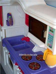 NEW Little Tikes Kitchen Stovetop Burner Sticker Decal Replacement 