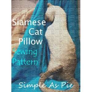  Siamese Cat Pillow Sewing Pattern 