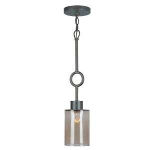 Crystorama 9240 EB SM Odette 1 Light Mini Pendant in English Bronze 