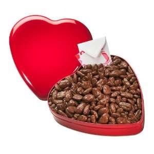   Chocolate Amaretto Pecans in a Chic Candy Heart Tin (2 pounds of nuts