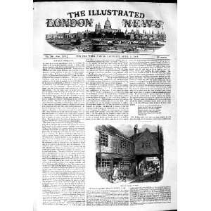  1849 HUDSON HOUSE COLLEGE STREE YORK ENGLAND OLD PRINT 
