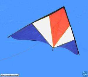 Orange/White/Blue 5 ft DELTA Kite 63 W x 24 H.  