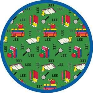  Bookworm School Rug   Spanish   77 Round