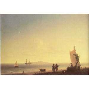   Ivan Aivazovsky   24 x 16 inches   View on the Capr