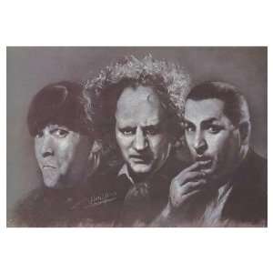  Three Stooges Movie Poster, 16.25 x 11.3