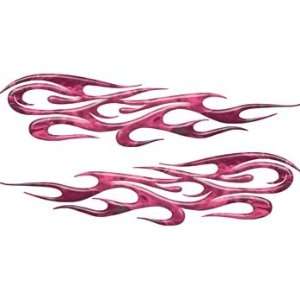  Inferno Pink Tribal Flame Decals Motorcycle, Truck, Car 