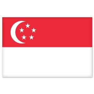  Singapore Country Flag car bumper sticker window decal 5 