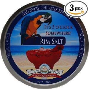 Caravel Gourmet Exotic Sea Salt Rimmer, Raspberry Chipotle, 6.5 Pounds 