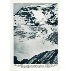  1910 Print Avalanche Willis Way Amphitheater Carbon Glacier 