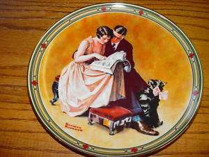 NORMAN ROCKWELL,COLLECTOR PLATE A COUPLES COMMITMENT  