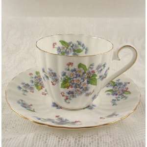 Royal Tuscan China FORGET ME NOT Tea Cup & Saucer  Kitchen 