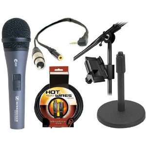 Handheld Dynamic Vocal Microphone with Switch With XLR Jack to iPhone 