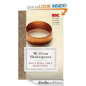 Alls Well that Ends Well (Rsc Shakespeare) William Shakespeare, Eric 