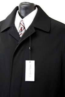 Calvin Klein Park Mens Black Raincoat Jacket Coat S M L XL XXL  