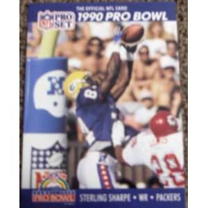  1990 Pro Set Sterling Sharpe # 415 NFL Football Pro Bowl 