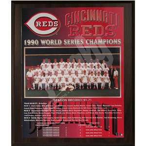  1990 Cincinnati Reds World Series Champions Team 13x16 