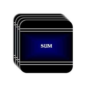  Personal Name Gift   SUM Set of 4 Mini Mousepad Coasters 