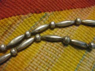 VTG Pawn OLD Navajo Native American Sterling Silver Bead Beaded Pearl 